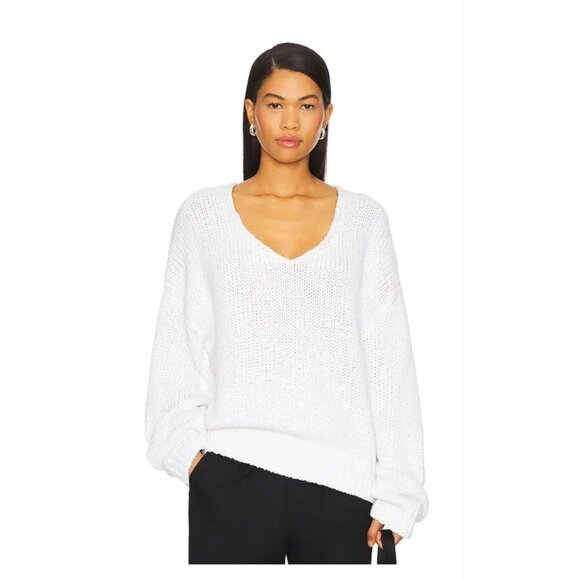 EAVES White Calla Sweater NWT - Size M - Picture 4 of 9